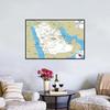 English Map Saudi Arabia Map Road Map Painting Living Room Home Decoration Children School Supplies