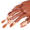 Nailart-Hände, professionelle Übungshände + 100 Stück Nagelspitzen, verstellbares Übungsmodell aus Kunststoff, DIY-Maniküre-Werkzeug, flexibel und weich