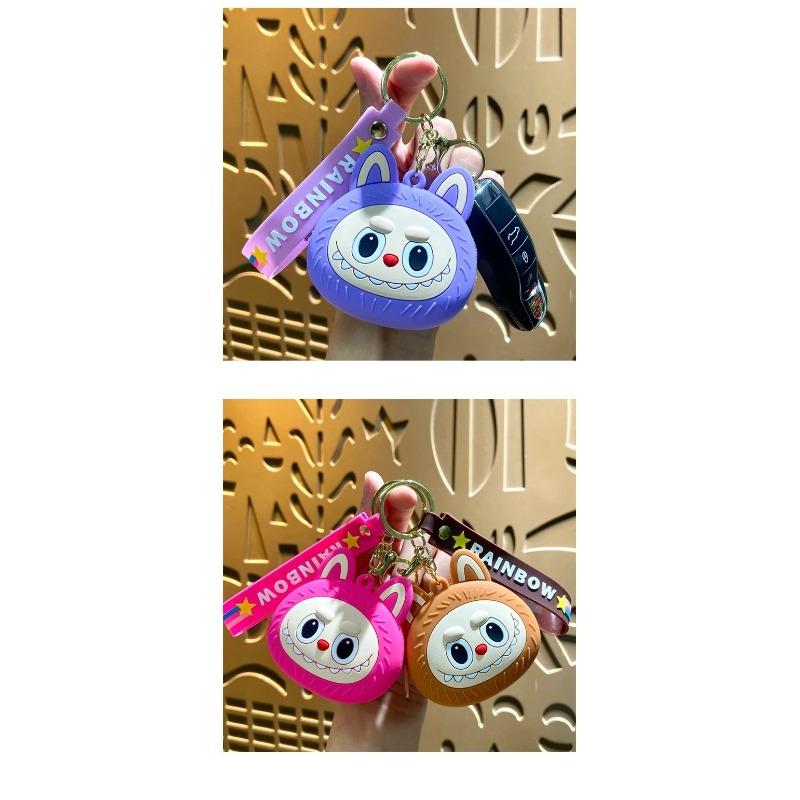Cartoon Cute Labubu Coin Purse Wallet Labubu Keychain Key Bag Children's Wallet Gift Accessories Pendant
