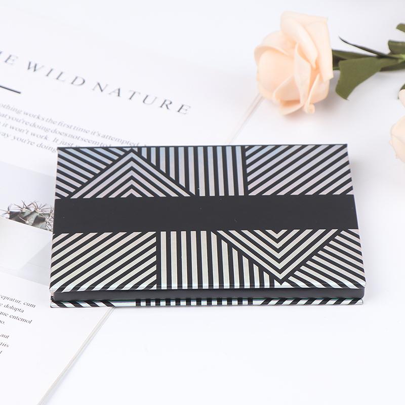 Pusta tacka magnetyczna do cieni do powiek, laserowa zmiana koloru z lustrem, pudełko do przechowywania kosmetyków