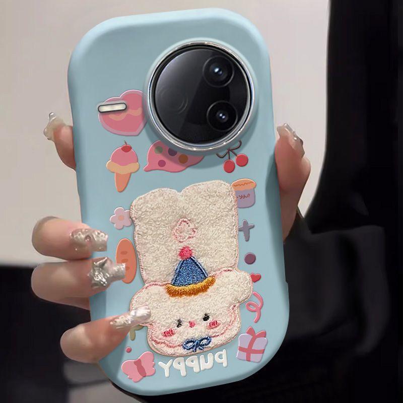 Silicone Phone Case Redmi K80 K70 Pro With 3D Plush Dog Design Anti-Slip Full Coverage Shockproof Cover Redmi K80