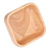 Square Wood Plate Wood Salad Plate Food Grade Safe Pastry Serving Dish  Fruit Display