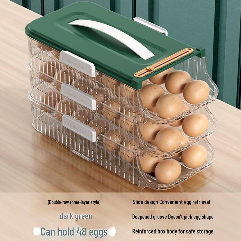 Food-Grade Sealed Egg Storage Box - Refrigerator Door Organizer