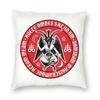 Devil Baphomet Damask Hail Satan Cushion Cover Satanic Leviathan Cross Throw Pillow Case for Sofa Pillowcase Home Decor  40x40cm