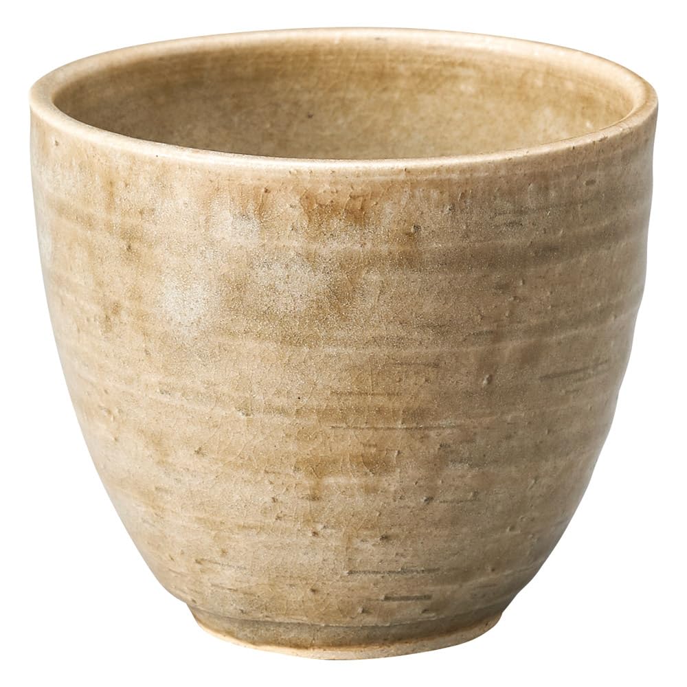 Marui Seito Shigaraki Ware Hechimon Teacup, 300ml Capacity, Olive Brown, MR-3-4493