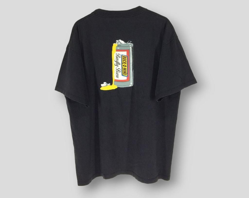 Vintage 90s Buck-O-nine promo T-Shirt collectible american ska punk rock concert tour vintage band tee black Large