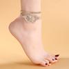 Double love anklet fringe full diamond multi-layer anklet rhinestone beach anklet Anklet female