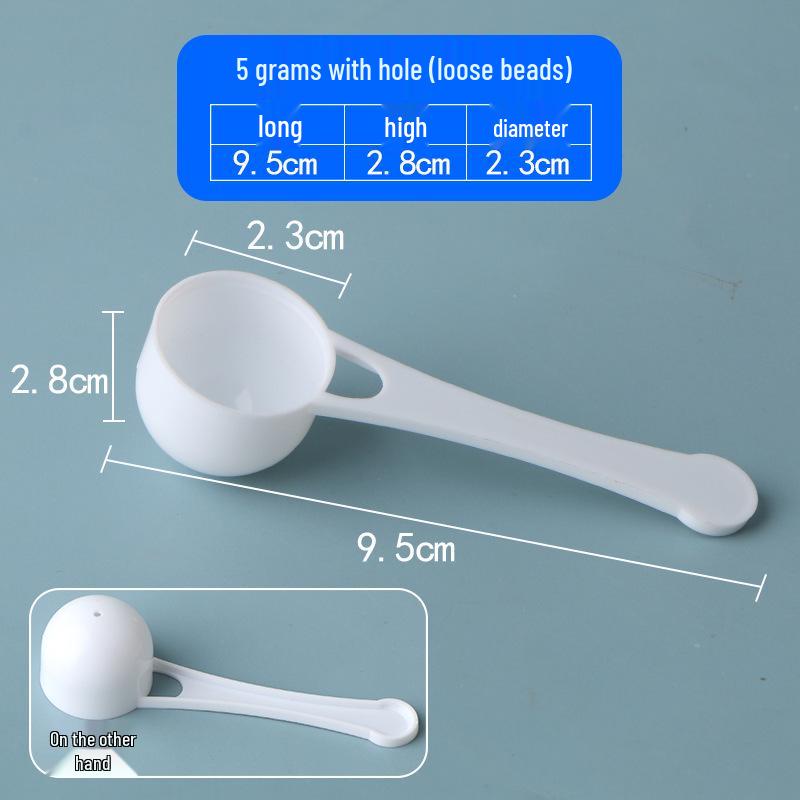 Individually Packaged Disposable Plastic Measuring Spoons: 1g, 3g, 5g, 10g, 15g for Liquid & Powder