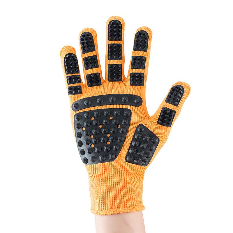 Pet Dog and Cat Grooming, Bathing, Massage Comb Gloves To Remove Floating Hair, Dog and Cat Hair Removal, Combing, Massage and Bathing Artifact
