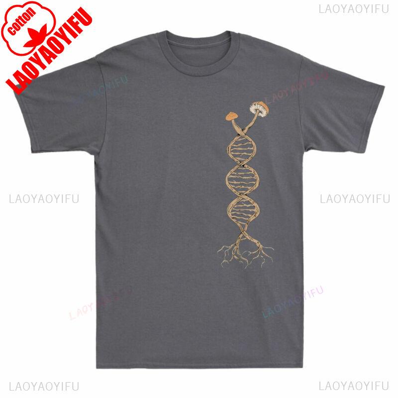 DNA in Shroom TShirt Funny Fungi Shirt Pick Is Mycology My Mushrooms Foraging Unisexs Cotton Tshirt Funny Tshits Fashion Summer