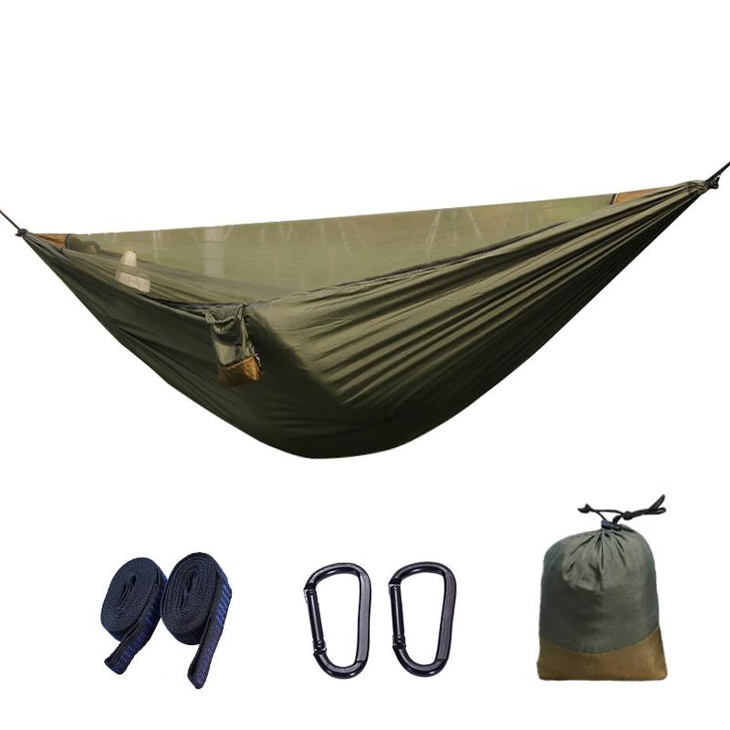 1-2 Person Camping Hammock Mosquito Net Portable Lightweight 2.8x1.4m/9.2x4.6ft with Carry Bag Outdoor Hammock Yard Swing