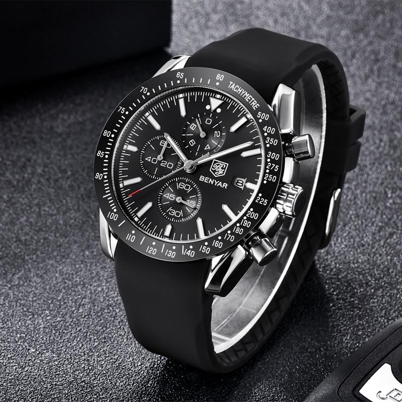 BENYAR Explosive Quartz Waterproof Watches Top Brand  Movement  Men Quartz  Watches  Luxury Clock Casual Men Sport Watch