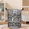 1pc, Grey White Texture Laundry Hamper Colorful Laundry Basket with Handles Foldable Tote Bag Clothes Storage Bucket for Bathroom Laundry Bedroom, Lau