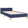 Vidaxl Bed Frame Without Mattress Blue 90X200 Cm Fabric