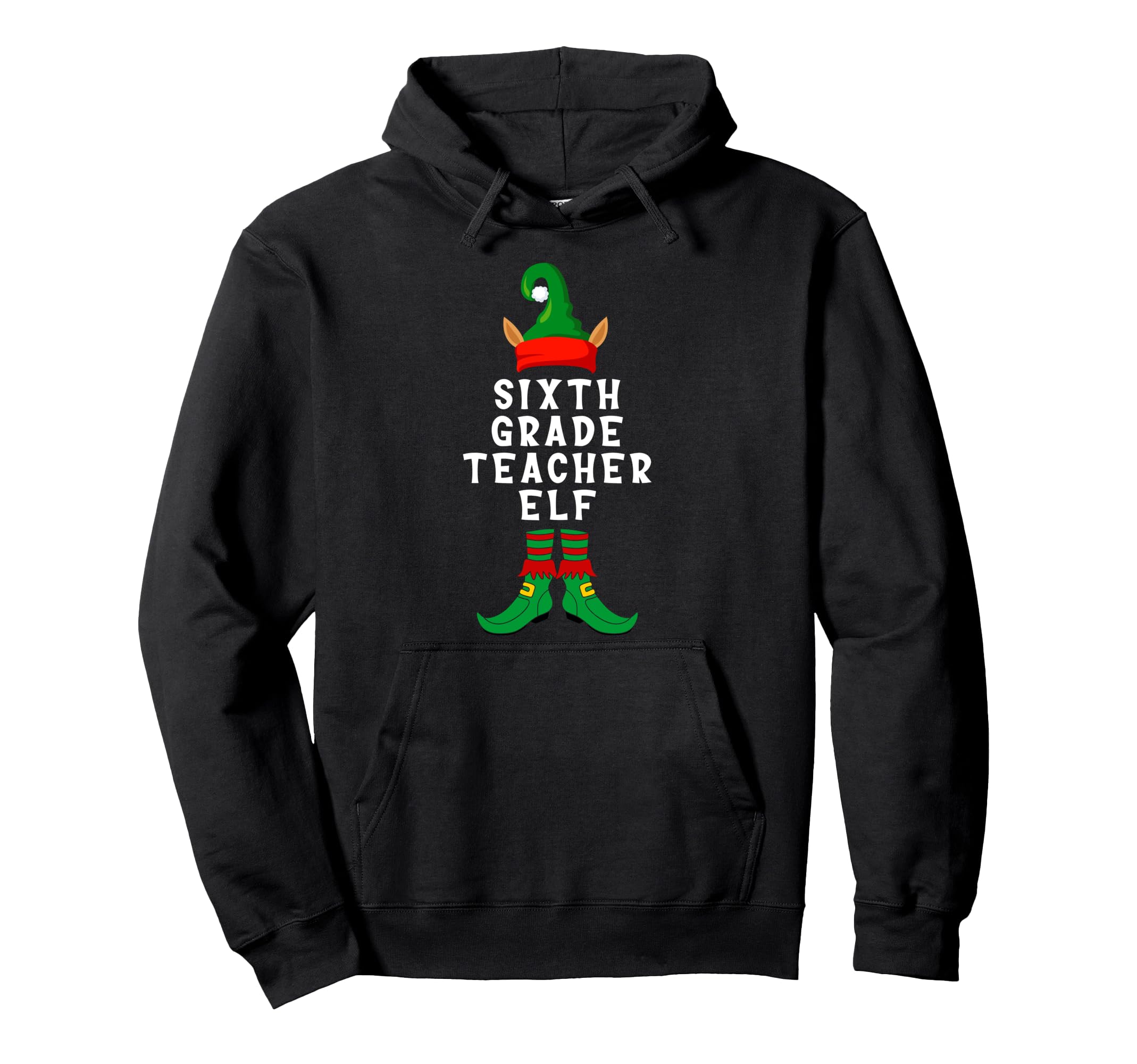6th grade teacher elf Ed Christmas funny Christmas family hoodie