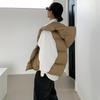 Korean Style Women's Winter White Duck Down Jacket with Stand Collar