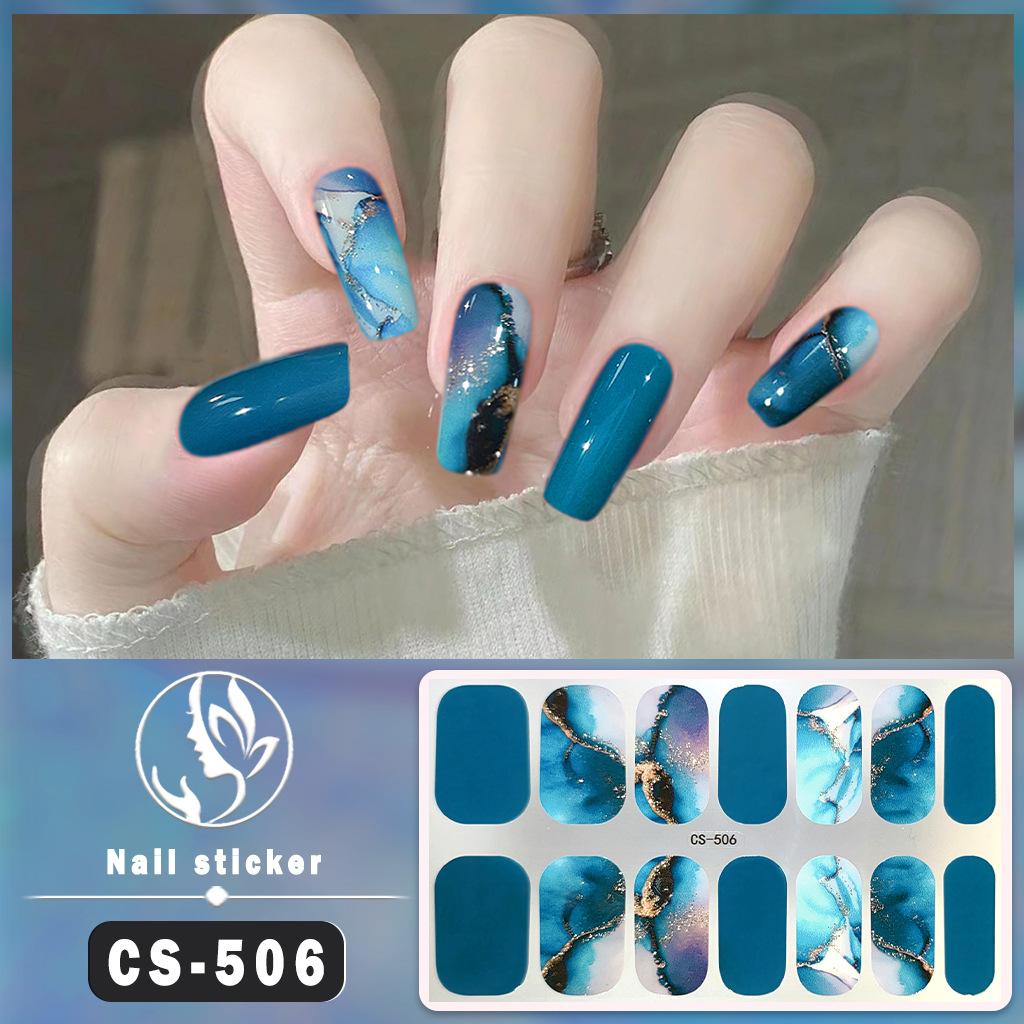 Waterproof Gel Nail Polish Film Stickers with Jumping Color Effects