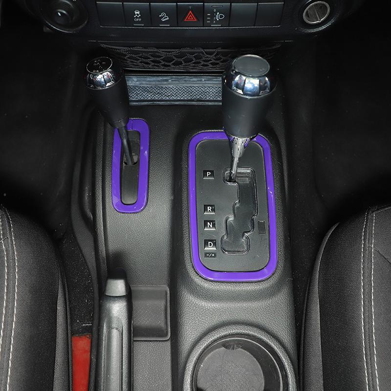 ABS Auto Getriebe Trim Dekoration Abdeckung Aufkleber Fit für Jeep Wrangler JK 2011-2017 Innen Zubehör