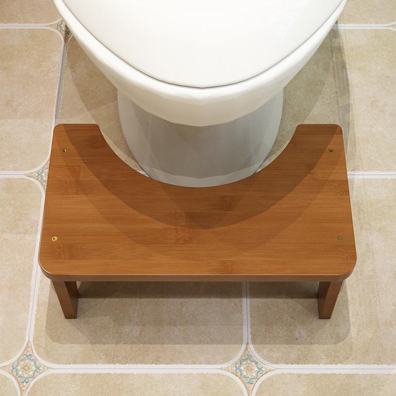 Children's Bamboo Toilet Footstool & Squat Assistance Pedal