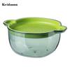 Useful Food Grade PET Vegetable Washing Basket Colander Fruit Kitchen Accessories