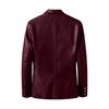 Men's Leather Suit Collar Casual Leather Jacket