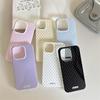 Korean-Style Minimalist Polka Dot Phone Case for Apple iPhone 17ProMax- Hard PC Plastic Shockproof Personalized Full Cover On iPhone 17/16/15/14/13/12