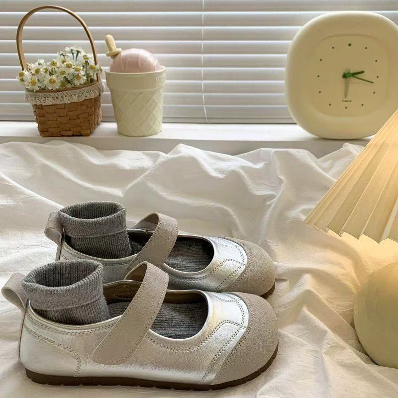 Popular retro single shoes women's versatile spring 2025 new casual soft-soled lightweight shallow mouth flat Mary Jane shoes