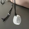 Trendsetting Hair Comb Sturdy Steel Pendant Necklace Portable Jewelry Accessory with Stylish Styles Elegant Designs