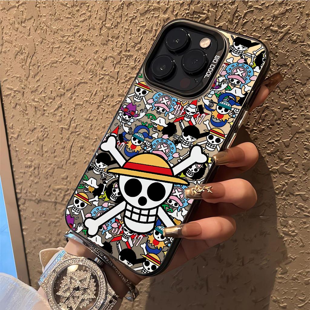 Cool Skull Sword Logo Ones Pieces Phone Case For iPhone 17 17e 16e 16 15 14 13 12 11 mini Pro Max Air Plus Anti Fall Back Cover