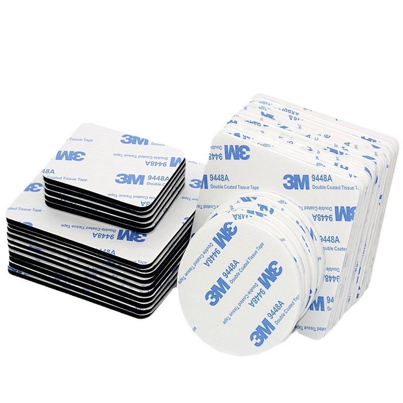 100pcs/set Traceless Double-sided Adhesive Velcro Carpet Tablecloth Anti Slip Sticker Cushion Fixing Velcro Accessories Installation Fixing Pad circular 15mm
