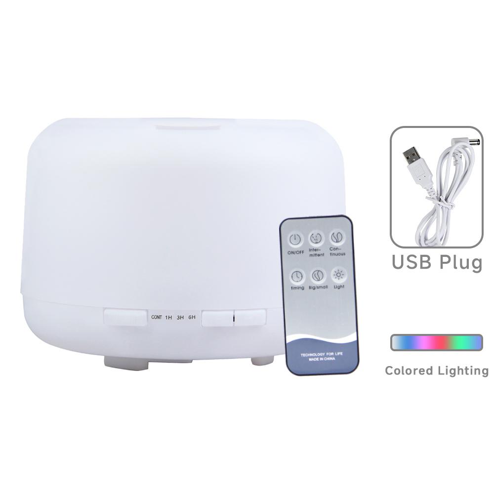 500ML Remote Control Humidifier Aroma Diffuser with Colorful LED Light Ultra Quiet Air Humidifier for Bedroom Home Office Yoga