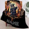 Statue Of Liberty Customize Your Name Outdoor Blanket Used For Chair Office Sofa Bed Camping Soft And Warm Giving Friends And Relatives Birthday