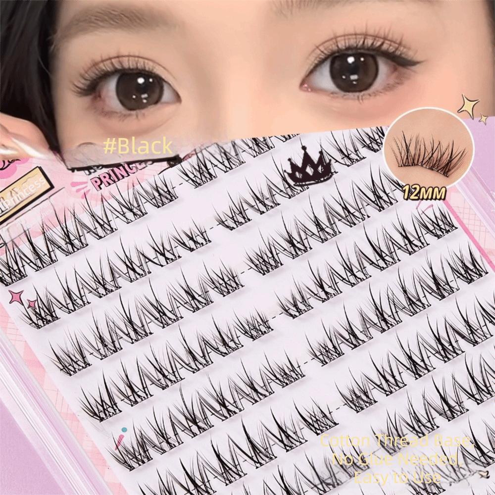 

80 Clusters Easy to Wear DIY Lashes Extension Natural Anime Style False Eyelashes Daily/Party