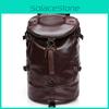 Spacious Large Mens Travel Duffle Gym Luggage Bag With Premium Leather And Shoulder Straps