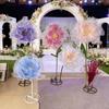 3D Big Simulation Flower Hollow Large Artificial Flowers Hanging Gauze Peony Photography Props Festival Decoration