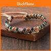 Bohemian India Agate Beaded Bracelet Handmade Double Layer Jewelry For Women Men
