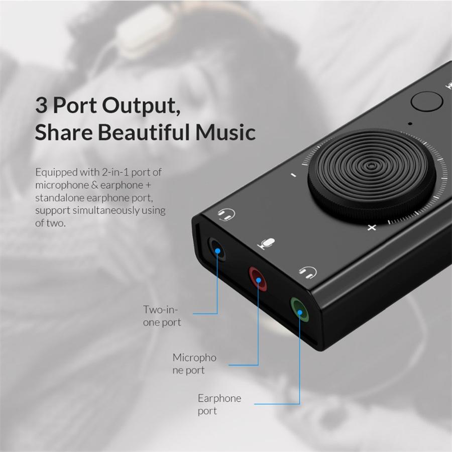 External USB Sound Card Stereo USB Sound Card Mic Speaker Audio Jack 3.5mm Cable Adapter for PC Laptop Free Drive
