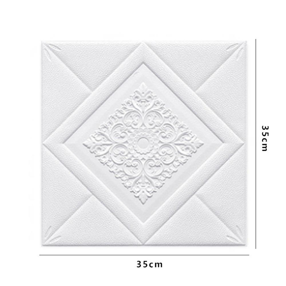 35*35cm Pianka 3D Sufit Samoprzylepne Wodoodporne Naklejki Ścienne Antykolizyjne Peel and Stick Tapeta Tło Dekoracja Sypialni