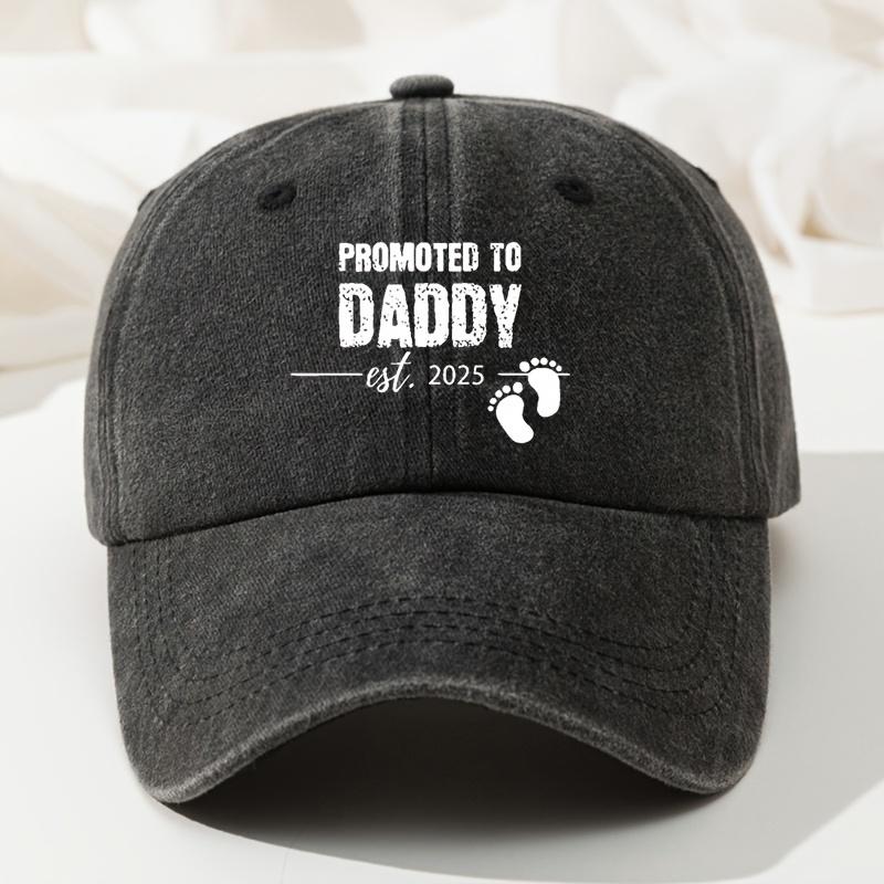 Retro Washed Baseball Cap DADDY Hip-hop Hat Casual Mountaineering Hat Fishing Hat Outdoor Travel Mountaineering Baseball Cap чёрный