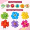 12 Pieces Paper Flowers Party Crafts DIY Background Colorful Backdrop Wall Decor for