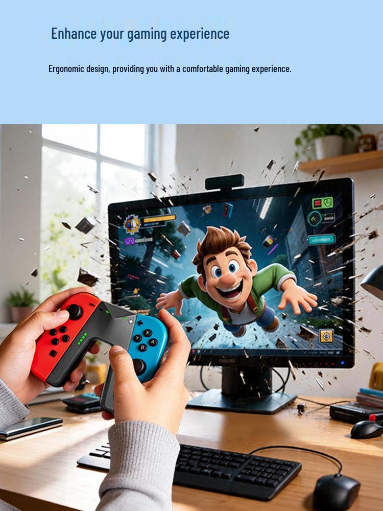 Ultra-thin NS Joy-con Charging Grip - Play & Charge Controller Holder