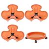 Four-tier Stackable Planter,Vertical Planting Rack,Strawberry Planting Tower,Automatic Drainage Flower Pots With Movable Caster