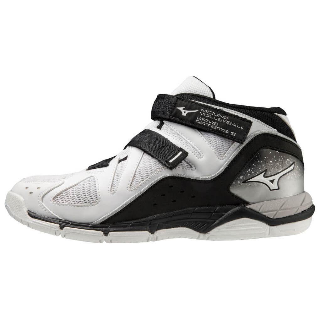 Mizuno Wave Artemis 5 Wide White Black Unisex Volleyball Shoes V1GC225857 36.5