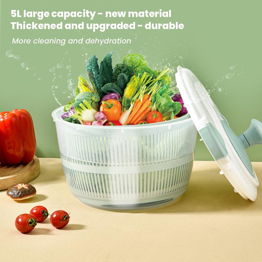 Vegetables Salad Dehydrator Large Capacity Greens Washing Strainer Vegetable Washing Tool