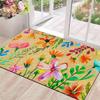 2D Flat-1pc Colorful Doorway Floor Mats , Suitable for entrance, kitchen, living room, rectangular carpet decoration.