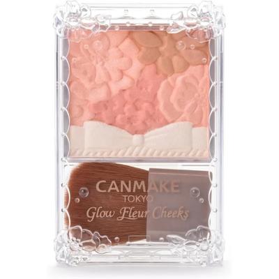 Glow Fleur Cheek 03 Fairy Orange Fleur 6.3g Vivid Makeup (3 Pieces)