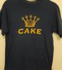 Camiseta Unissex com Logo Preto da Banda Cake Rock