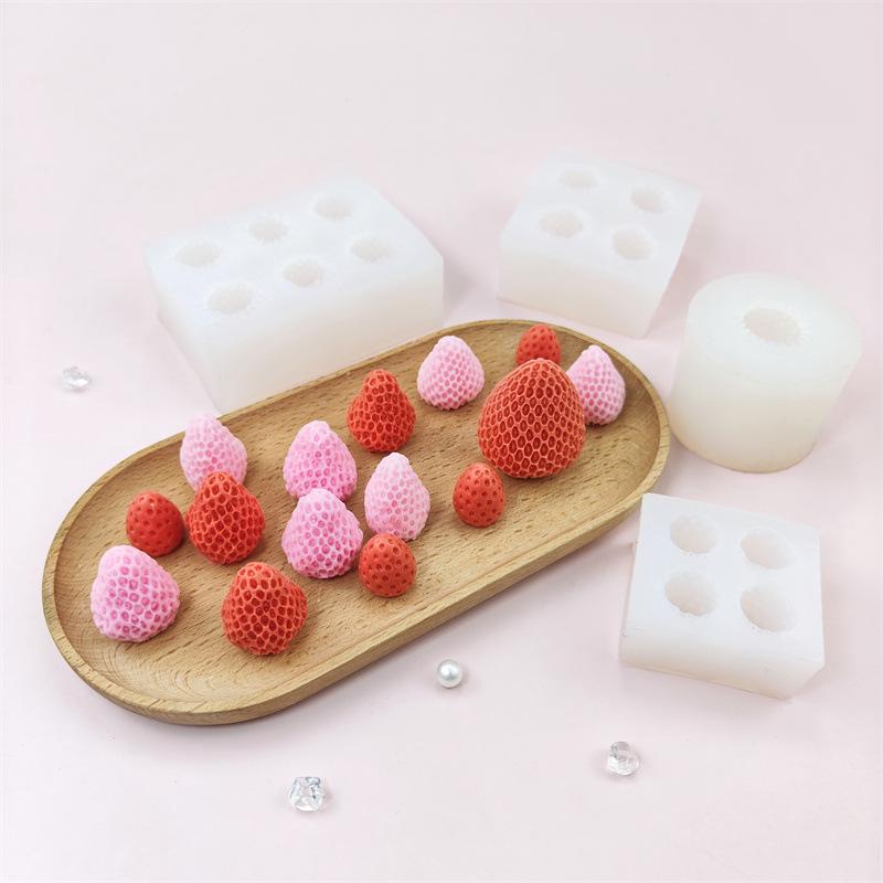 Strawberry Silicone Mold for Cake Decorating & DIY Epoxy Resin.