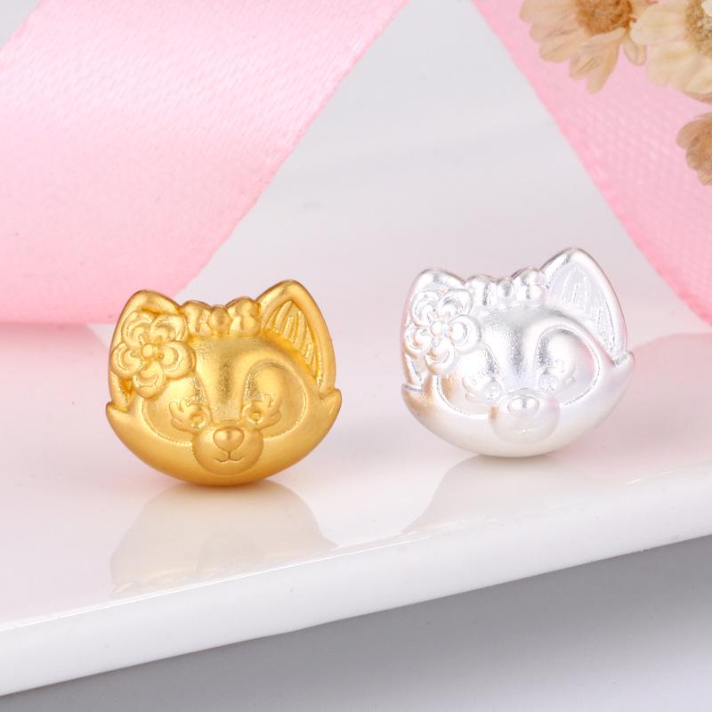 999 Sterling Silver Sanrio LinaBell Clown Kawsada Daji DIY Pure Silver Beading Accessories