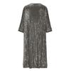 Damen Glitzer Pailletten Lässige Offene Jacke